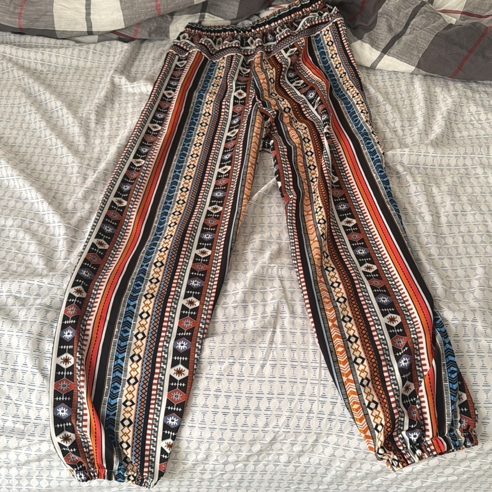 Colorful Striped Patterned Pants - Picture 2 of 3